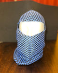 Blue checkered mask